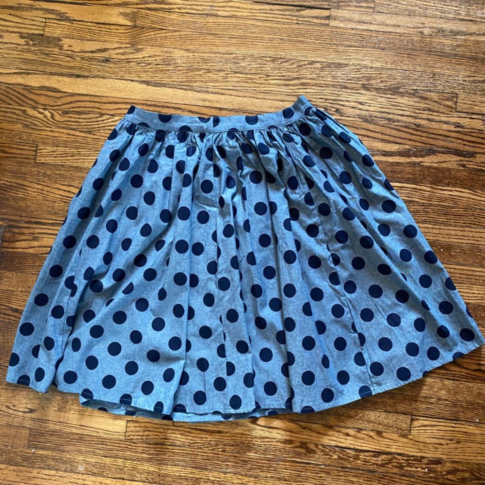 Cotton Polka Dot Skirt